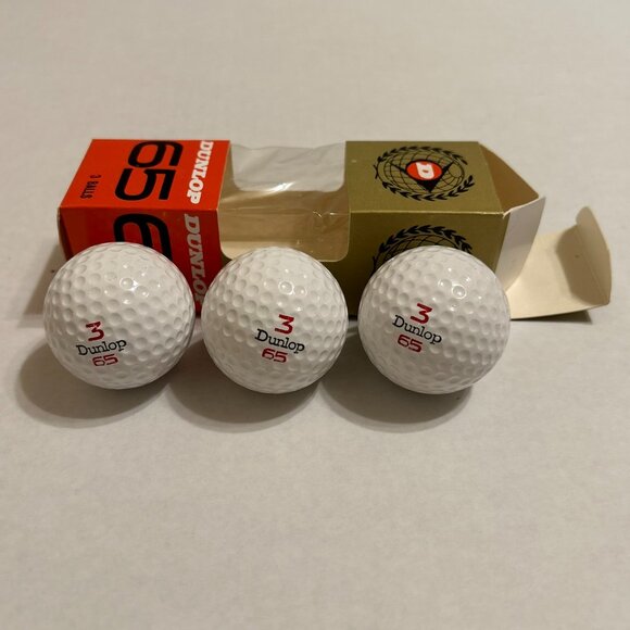 Dunlop 65 Vintage Golf Balls in Original Packaging-Box of 12 (Unused) - Picture 6 of 13